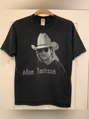 Allan Jackson Country Singer Black Short Sleeve Large T-Shirt.             3373
